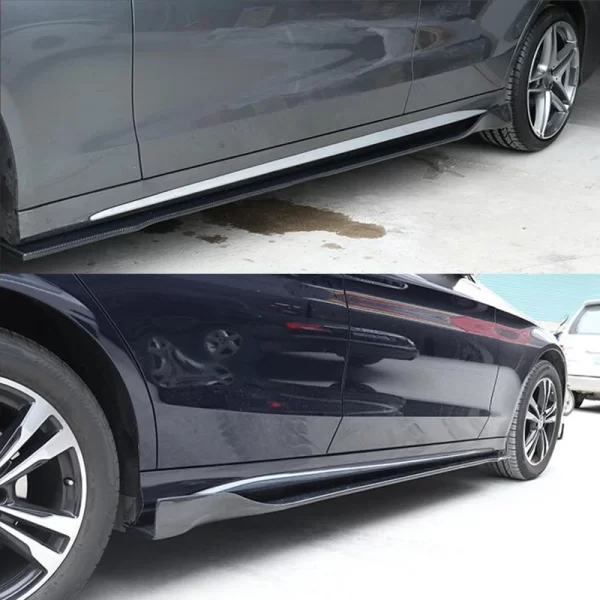 3D Design Style Carbon Fiber Side Skirts for Mercedes Benz C Class W205 Carbon Side Skirt Universal Side Skirt - Image 5