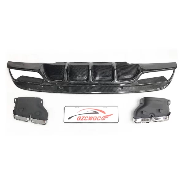 FD Style Carbon Fiber Rear Bumper Diffuser for Mercedes Benz C Class W205 Sport 4-Door 2015-2018 Car Model