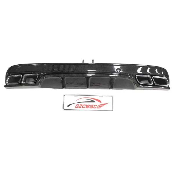FD Style Carbon Fiber Rear Bumper Diffuser for Mercedes Benz C Class W205 Sport 4-Door 2015-2018 Car Model - Image 2