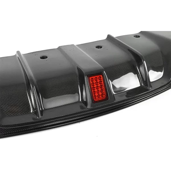 W205 C Class F1 Style High Quality Carbon Fiber Rear Diffuser With Light for Mercedes Benz C Class W205 - Image 4