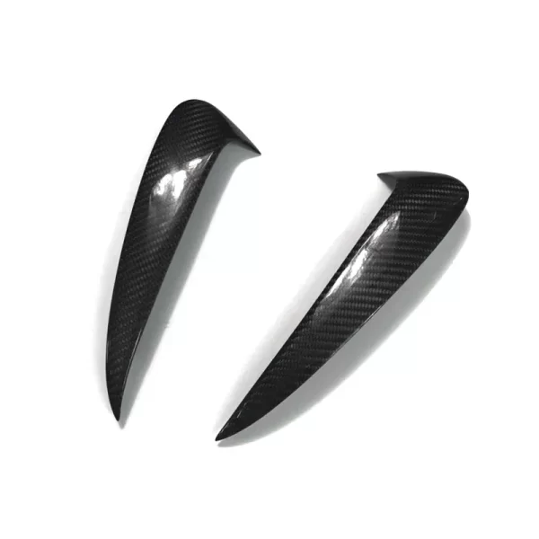 C Class W205 4 Doors Sport Model Carbon Fiber Rear Bumper Corner Carbon Black Wind Knife for Mercedes benz - Image 2