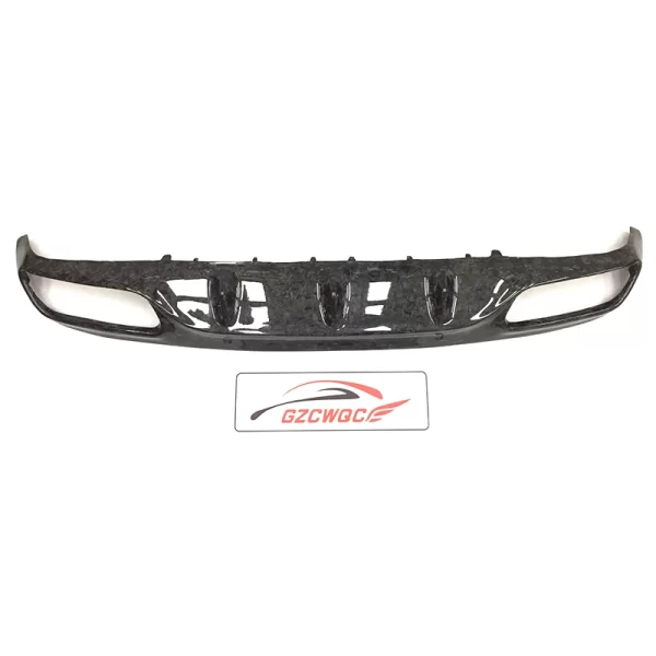 Forged Carbon Fiber Car Rear Bumper Diffuser for Mercedes Benz W205 C63 AMG Coupe 2-Door 2015-2021 Forged Carbon Diffuser - Image 2