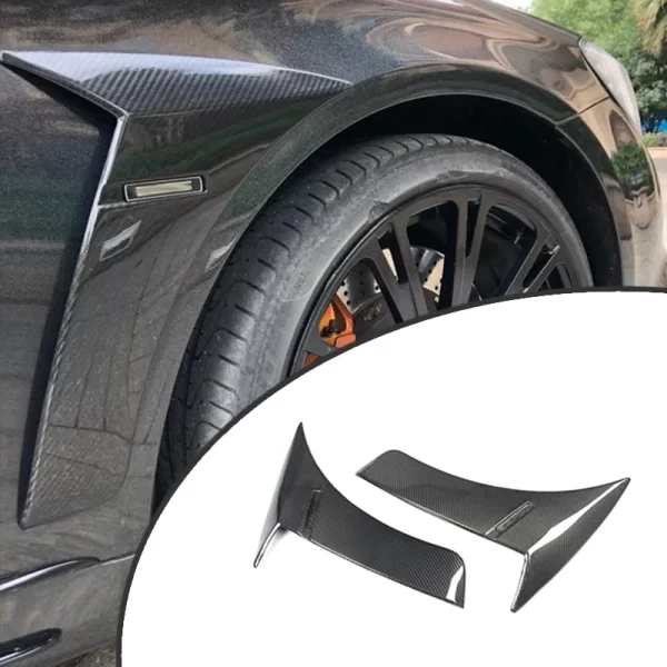Real Carbon Side Air Vent Fender Fins for Mercedes Benz W222 S63 S65 AMG 2014-2020 - Image 3