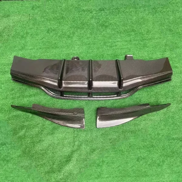 PSM Style Carbon Fiber Rear Diffuser for 2015-2017 Mercedes BENZ C-Class W205 Coupe 2D C63 AMG - Image 4