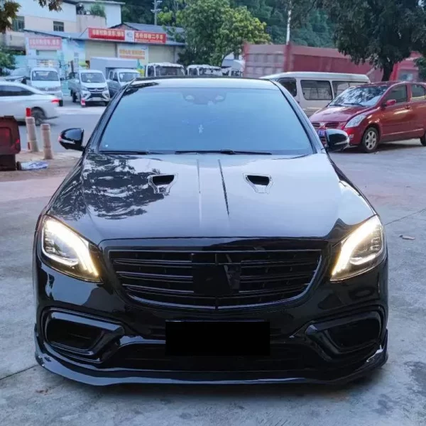 For Mercedes-Benz S Class W222 S63 Style Carbon Fiber Hood Bodykit - Image 5