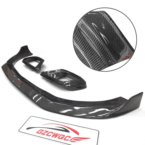 B Style Carbon Fiber Front Lip Vent Diffuser Spoiler Fender for Mercedes Benz S-Class W222 S63 S65 Body Kit 18+ - Image 3