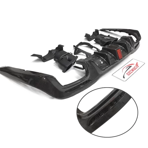 B Style Carbon Fiber Front Lip Vent Diffuser Spoiler Fender for Mercedes Benz S-Class W222 S63 S65 Body Kit 18+ - Image 4