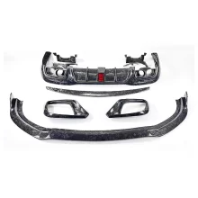 Forged Carbon Fiber Front Bumper Edge Front Lip Front Bumper air Vent for Benz S-Class W222 S63 S65 Body Kit
