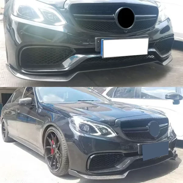 W212 Carbon Fiber B Style Front Lip for Mercedes Benz E Class W212 Body Kit Front Bumper Carbon Lip - Image 3
