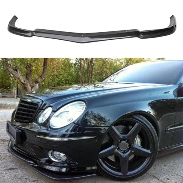 W211 AMG Carbon Fiber Front Bumper Lip for Mercedes Benz E Class W211 AMG Front Lip 2007-2009 - Image 5