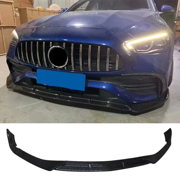 W206 Front Bumper Lip B Style Carbon Fiber Front Bumper Lips for Mercedes Benz C Class W206 C63 2021- - Image 3