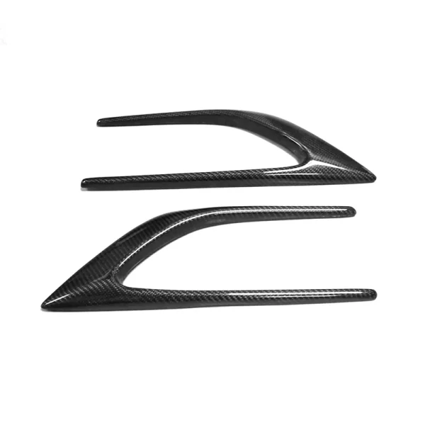 Rear Bumper Carbon FenderVents Trims for Mercedes Benz C-Class W205 2015-2021 AMG C63 Rear Bumper Carbon Canard - Image 3