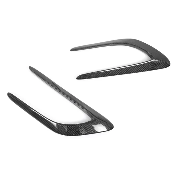 Rear Bumper Carbon FenderVents Trims for Mercedes Benz C-Class W205 2015-2021 AMG C63 Rear Bumper Carbon Canard - Image 5
