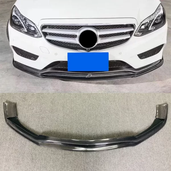 Body Kit Real Carbon Fiber Front Bumper Lip for Mercedes-benz E Class W212 2014-2016 Front Splitter FD Style Carbon Lip - Image 2