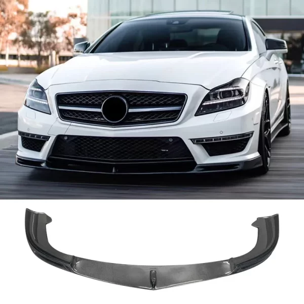 W218 Front Lip for Mercedes Benz CLS Class W218 CLS63 2011-2014 V Style Carbon Fiber Front Lip for CLS63 W218