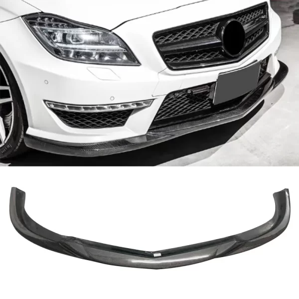 CLS Modified Carbon Fiber Front Lip W218 Carbon Fiber Front Lip for Mercedes-Benz CLS63 2011-2014 - Image 2
