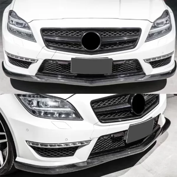 CLS Modified Carbon Fiber Front Lip W218 Carbon Fiber Front Lip for Mercedes-Benz CLS63 2011-2014 - Image 5