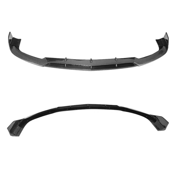 B Style Carbon Fiber W218 Front Bumper Lip for Mercedes-Benz CLS-Class W218 CLS63 AMG 15-18 - Image 2
