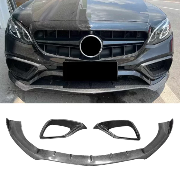 W213 E63 E63S Carbon Fiber Front Lip for Mercedes-Benz E-Class E63 E63S 2016-2020 - Image 5