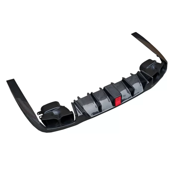 Real Carbon Fiber Diffuser Muffler for Mercedes Benz W213 E Cclass E63 E43 E400 Sport 2016-2020 W213 Rear Bumper Diffuser - Image 3