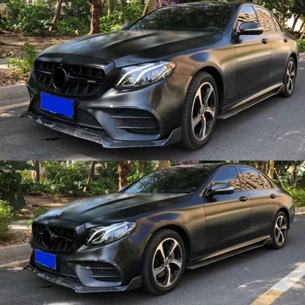 Real Carbon Fiber B Style Front Lip for Mercedes Benz W213 E Cclass E63 E43 E400 Sport 2016-2020 W213 Bumper Body Kit - Image 5