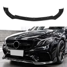 Front Lip for Mercedes Benz W213 E Class Upgrade E63 Bs Style Carbon Fiber Front Bumper Lip B Front Car Bumper Lip
