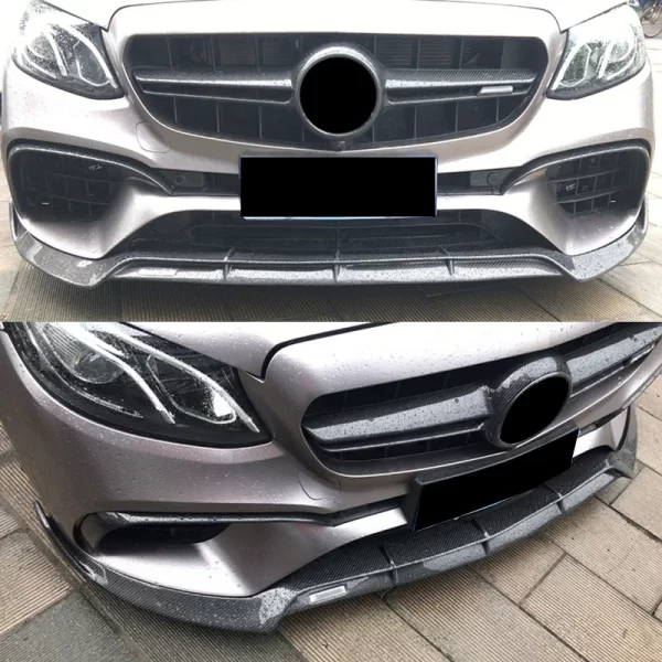 Front Lip for Mercedes Benz W213 E Class Upgrade E63 Bs Style Carbon Fiber Front Bumper Lip B Front Car Bumper Lip - Image 5