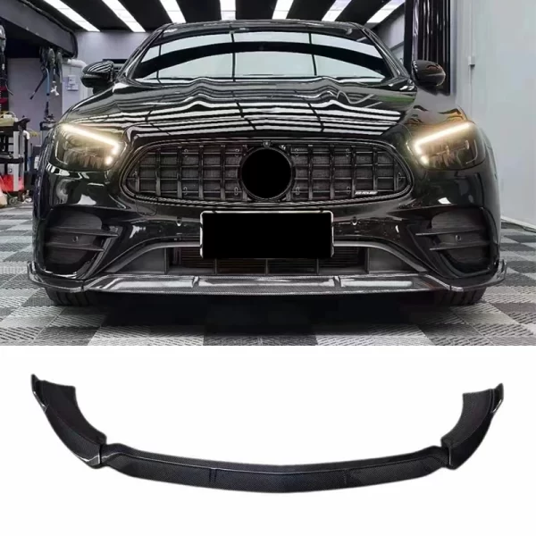 Carbon Fiber Front Lip B Style for Mercedes Benz E Class W213 E63 AMG 2021-2023 Front Bumper Carbon Lip - Image 3