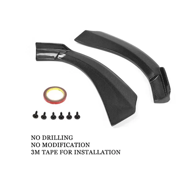 For Mercedes Benz CLA 2013-2015 High Quality Carbon Fiber Front Lip Bumper Corner Pack - Image 2
