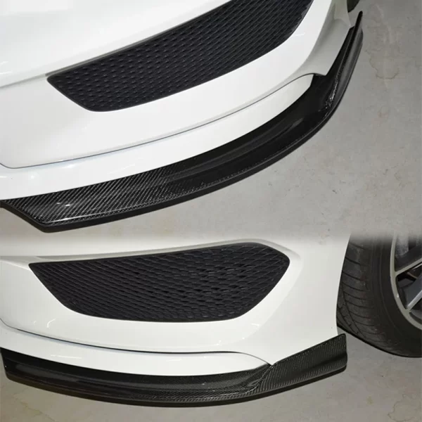 For Mercedes Benz CLA 2013-2015 High Quality Carbon Fiber Front Lip Bumper Corner Pack - Image 4