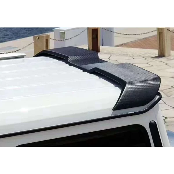 For Mercedes G-Class W463 G63 G500 G350 carbon fiber trunk spoiler tail with LED light - Image 4