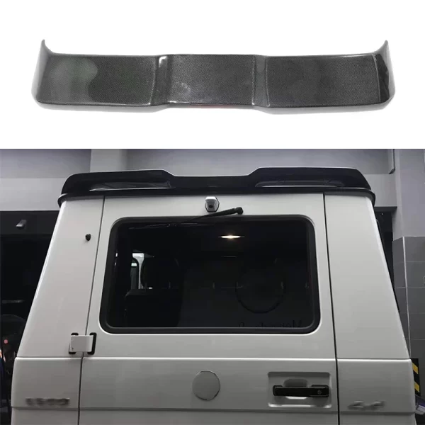 For Mercedes G-Class W463 G63 G500 G350 carbon fiber trunk spoiler tail with LED light - Image 5