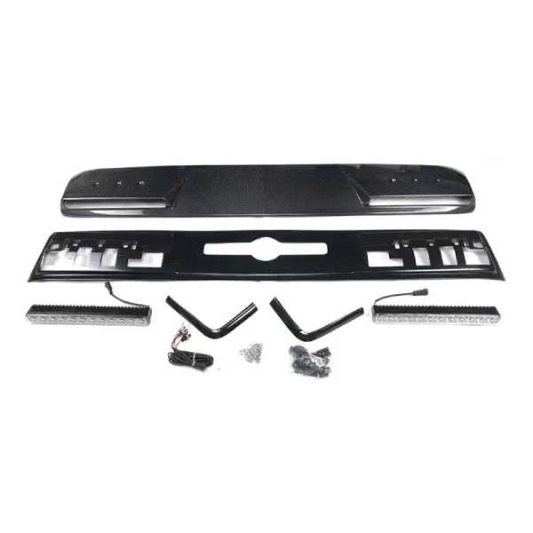 Front Roof Spoiler With Led Light for Mercedes Benz W463 W464 Carbon Fiber Top Light