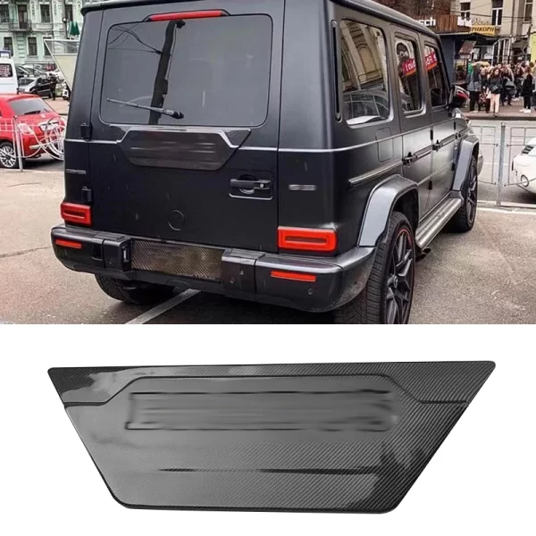 B Style Carbon Fiber Rear Trunk Lid Sticker for Mercedes Benz G-Class W463 800 Rear Spare Tire Cover Plate - Image 2