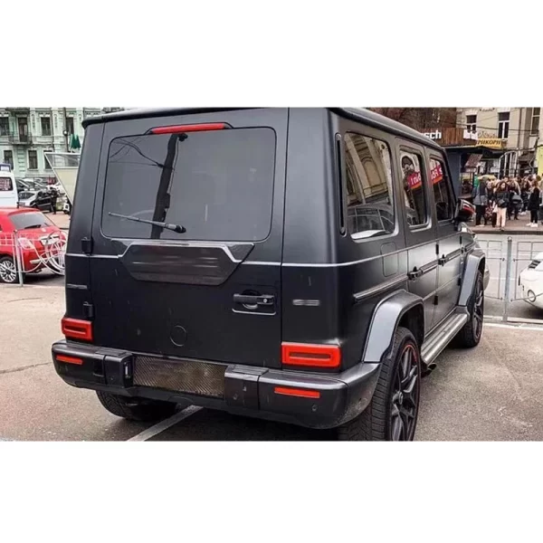 B Style Carbon Fiber Rear Trunk Lid Sticker for Mercedes Benz G-Class W463 800 Rear Spare Tire Cover Plate - Image 3