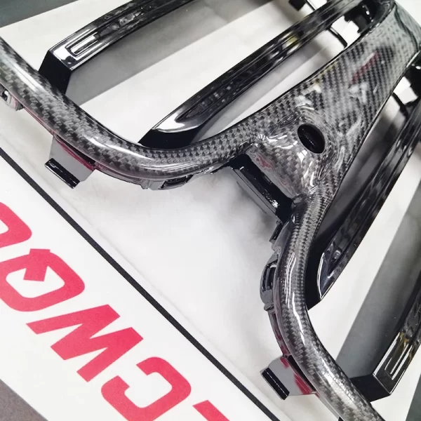 Carbon Fiber Single Slat Front Grill for BMW X7 Front Bumper Kidney Center Mesh Grill Grille for BMW X7 G07 LCI 2023+ - Image 6