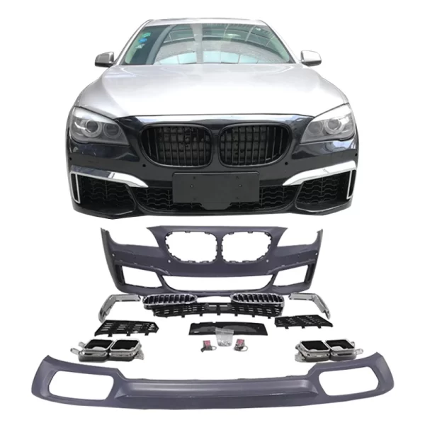 Body Kits Include Front Bumper Rear Diffuser M760 Style for BMW 7 Series F01 F02 2008-2015 - Image 2