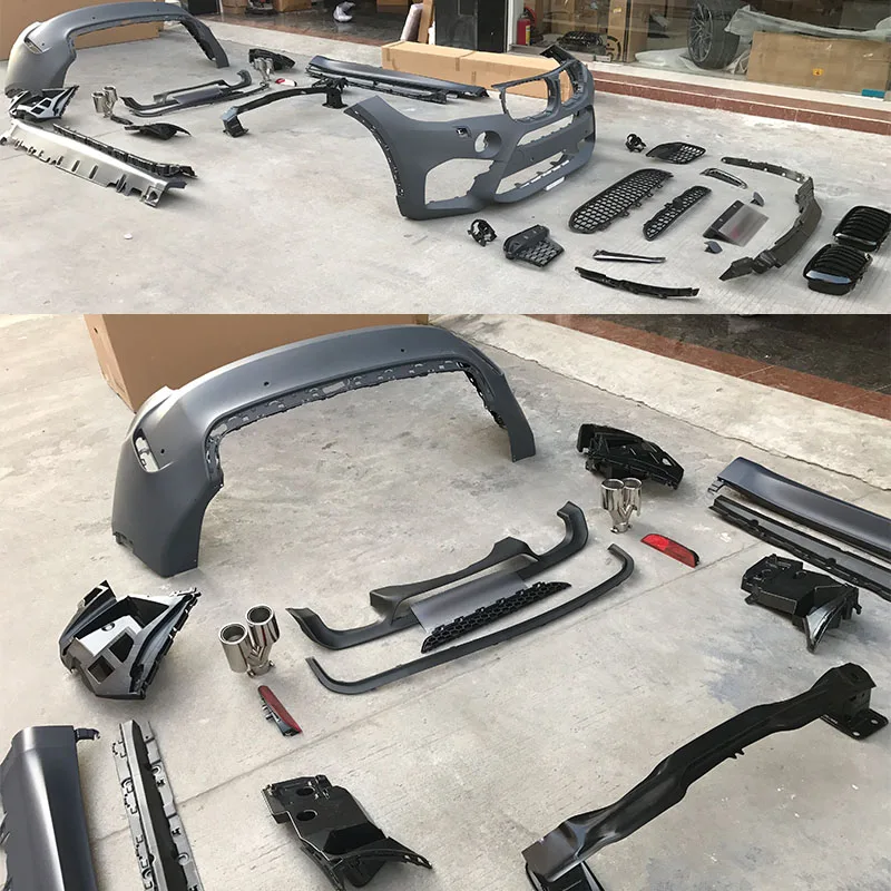 New Design for BMW X6 F16 Set Body Kit Upgrade to X6M Style PP Bumpers Grille Complete Side Skirts Front Lip Rear Diffusers - 图片 2