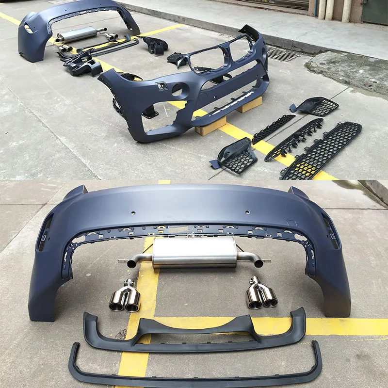 New Design for BMW X6 F16 Set Body Kit Upgrade to X6M Style PP Bumpers Grille Complete Side Skirts Front Lip Rear Diffusers - 图片 3