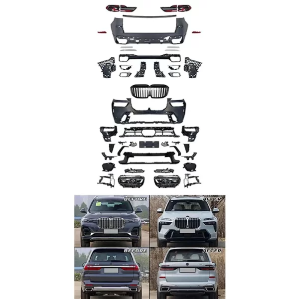 High Quality Car Body Kit for BMW X7 G07 2019-2022 Upgrade to X7M Body Kit 2023+ Bodykit Front Rear Bumpers Body Kit - Image 2
