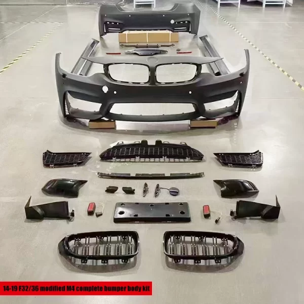 2013-2019 Year 4 Series F32 F33 F36 Upgrade to M4 Body Kit Front Rear Bumper Accessories for bmw 4 Series - 图片 2