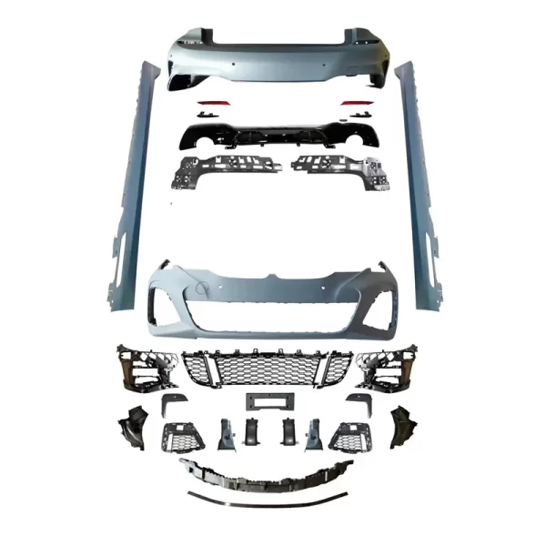 Auto Parts PP Material MT Style Body Kit for BMW 3 Series G20 G28 Pre Facelift Car Bumpers Side Skirts 2018-2022 - Image 3