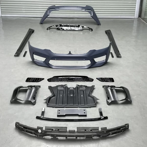 18-20 G30/g38 Body Kits Upgraded F90 M5 Style PP Material Front Bumper Rear Bumper Side Skirts Body Kit for BMW - Image 2