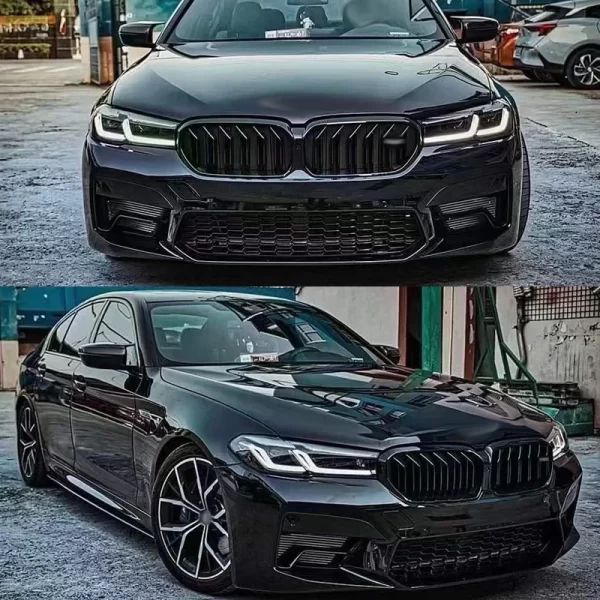 18-20 G30 Body Kits Upgraded G30 LCI M5 Style PP Material Front Bumper Rear Bumper Side Skirts Body Kit for BMW - Image 4