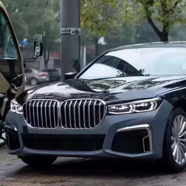FOR BMW 7 Series Old Model Revamped New 2009-2018 F02 Revamped G12 Body Kit, LED Laser Headlights, Through Taillight - Image 4