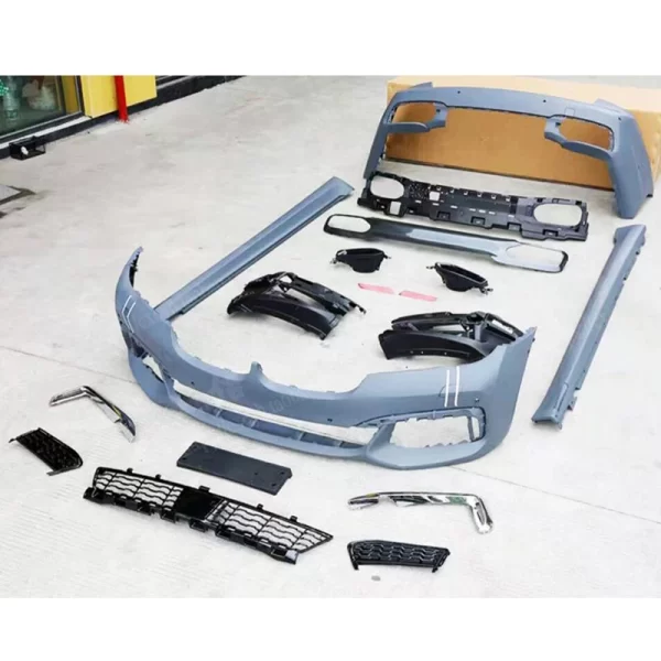 PP Material Body Kit for BMW 7 Series G11 G12 Old Upgrade to M740 Front Bumper Rear Bumper Side Skirt M Sport Body Kit 2016-2020 - Image 5