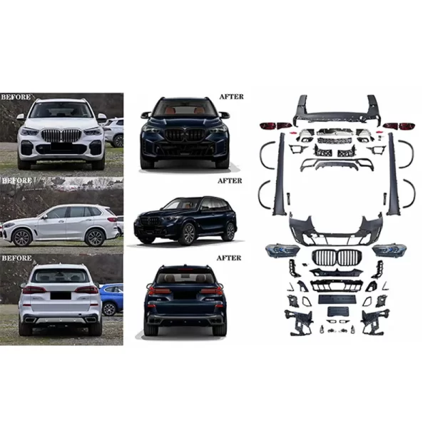 Body Kits for BMW X5 G05 2019-2022 Upgrade to for BMW X5 2024 MT Bodykit Front Rear Bumper Grille Auto Accessories Diffuser - Image 3