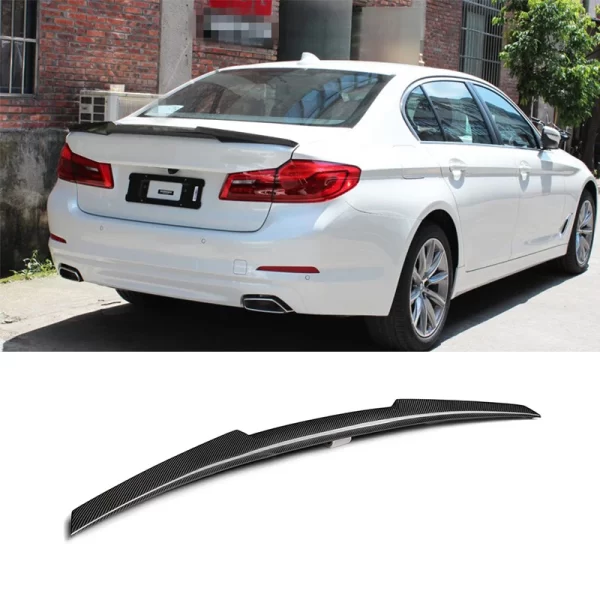 M4 Style Carbon Fiber Rear Spoiler for BMW 5 Series G30 G38 Body Kit Rear Wing Spoiler - Image 4