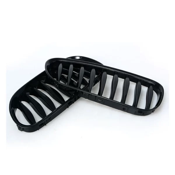 ABS Single Slat Gloss Black Front Bumper Kidney Center Grill Grille Mesh for BMW Z4 E85 E86 2002-2009 - Image 4