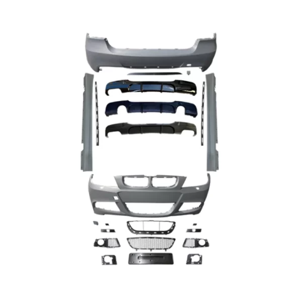 For bmw 3 Series E90 05-08 Mt Style Body Kit Upgrade Automotive Exterior Parts with Front & Rear Bumper Side Skirts